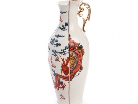 Seletti Hybrid Vase In Porcelain, Adelma 14 Cm, h 32.5 Sale