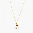 Les Nereides Poppy Flowers And Small Acorn Pendant Necklace Discount