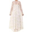 Sally Poppy Night Dress Withcoat Ivory Mint Size Small Ivory Mint Online