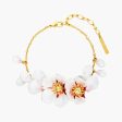 Les Nereides Japanese White Cherry Blossom And Petals Thin Bracelet For Discount