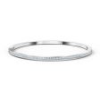 Swarovski Rare Bangle White, Rhodium Plated Fashion