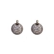 Esprit Earrings Silver Color Round Design With Stone 9.25 Silver Online now