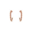 Esprit Earrings Ip Rosegold C Style With Crystal Fashion