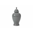 Ethan Allen Small Gray Temple Jar Online Sale