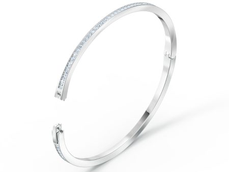 Swarovski Rare Bangle White, Rhodium Plated Fashion