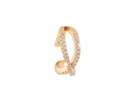 Rebecca, Earring Cuff Yellow Gold , One Size Cheap