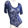 Yamamay Body Suit With Ballet Neckline Dark Blue Small Supply