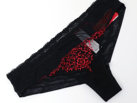 Yamamay Brazilian Knickers Black Hot on Sale