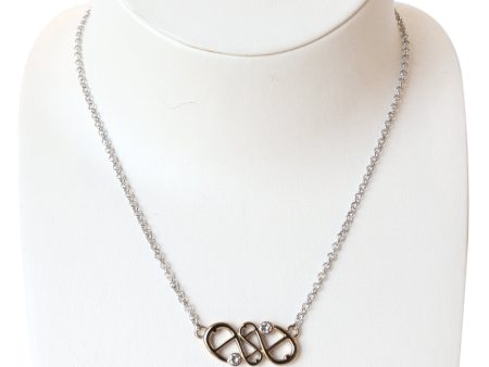 Aigner Two Tone A Logo Necklace Online Sale