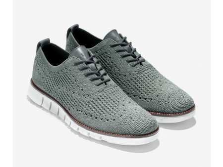 Cole Haan ZERØGRAND Stitchlite Oxford Sedona Sage - Grey Pinstripe Fashion