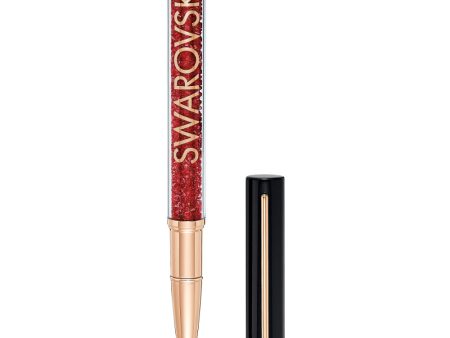 Swarovski Crystalline Gloss Ballpoint Pen Black And Red, Rose-Gold Tone Plated For Discount