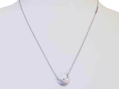 Esprit Necklace Silver Color Stainless Steel With Pendant Hot on Sale