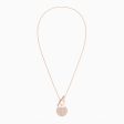 Swarovski Ginger T Bar Necklace White Rose-Gold One Size Discount