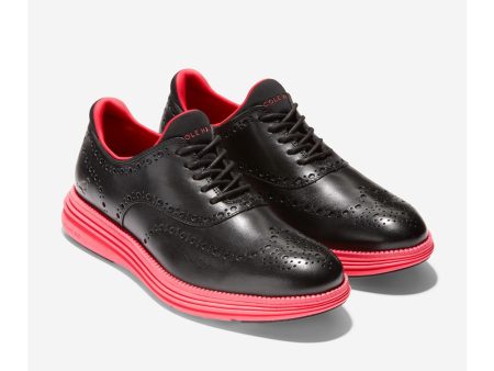 Cole Haan ØriginalGrand Ultra Wingtip Oxford Black Brush Off Hot on Sale