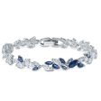 Swarovski Louison Bracelet Blue, Rhodium Plated on Sale