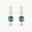 Les Nereides La Diamantine Acqua Azzura 4 Stones Post Earrings For Discount