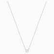 Swarovski Attract Round Necklace White, Rhodium Plated For Cheap