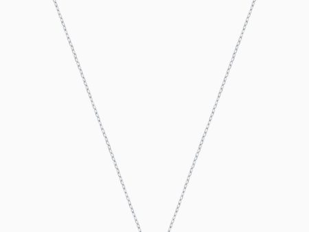 Swarovski Attract Round Necklace White, Rhodium Plated For Cheap