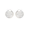 Esprit Earrings Silver Color Round Style With Stone Discount