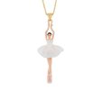 Les Nereides White Pendant Toe-Dancing Ballerina Supply