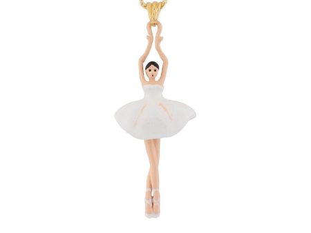 Les Nereides White Pendant Toe-Dancing Ballerina Supply