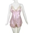 Batista Satin Nightdress 6 Pieces Set  Pink Medium Sale