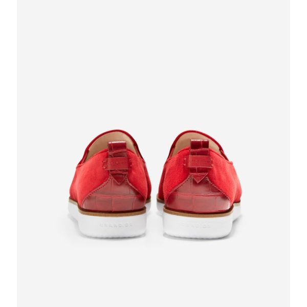 Cole Haan Grand Ambition Slip-on Sneaker Red Dahlia For Discount