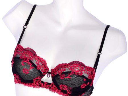 Lise Charmel Underwired Half Cup Bra Black Fucshia Online Hot Sale