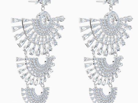 Swarovski Sparkling Dance Dial Up Pierced Earrings White One Size Online now