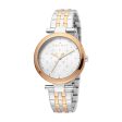 Esprit Ladies Two Tone Watch Silver Color Â Dial With Stone on Sale