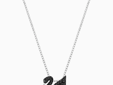 Swarovski Iconic Swan Pendant Black One Size Discount