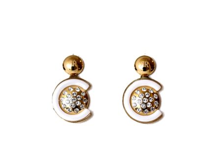 Cerruti Ladies Earrings Gold Plated Discount