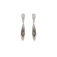 Esprit Earrings Silver Color With Oval Shape Dangling Style &  Stones 925 Silver Discount