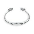 Swarovski Dancing Swan Bangle White, Rhodium Plated Discount