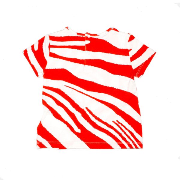 Roberto Cavalli Red And White T-Shirt Discount