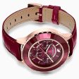 Swarovski Octea Lux Chrono Watch Burgundy One Size Hot on Sale