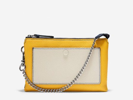 Cole Haan Double Gusset Pouch,Marine Blue Goldone Size Marine Blue Goldsize One Size Online Sale