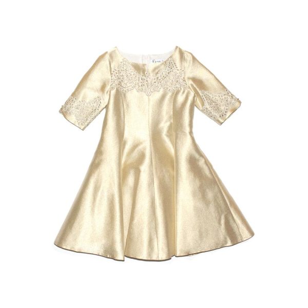 Lesy Gold Dress For Cheap