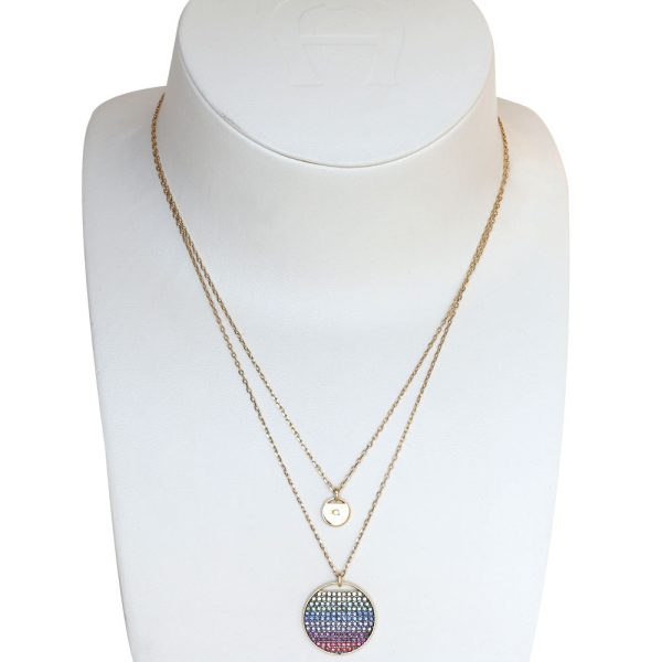 Swarovski Ginger Layer Pendant Dark-Multicoloured Hot on Sale