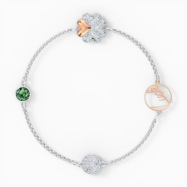 Swarovski Remix Collection Clover Strand White Medium Online Hot Sale