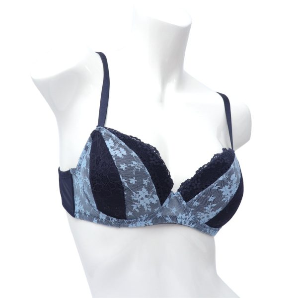 Yamamay Padded Balcony Bra In Different Cup Sizes Night Blue 34C Online