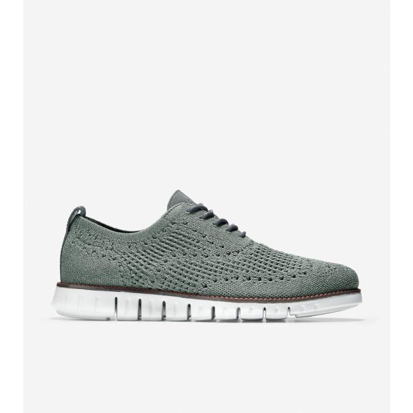 Cole Haan ZERØGRAND Stitchlite Oxford Sedona Sage - Grey Pinstripe Fashion