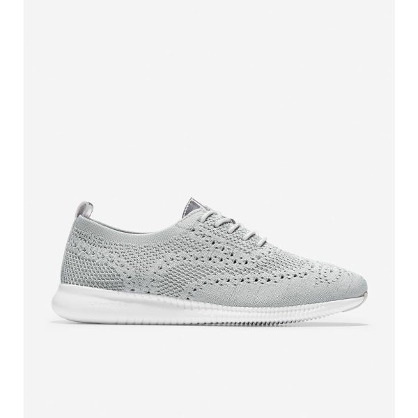 Cole Haan 2.ZERØGRAND Stitchlite Oxford Argento - Grey Online now