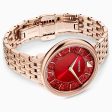 Swarovski Crystalline Chic Watch Red Rose-Gold Tone One Size Hot on Sale