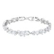 Swarovski Louison Bracelet White, Rhodium Plated Supply