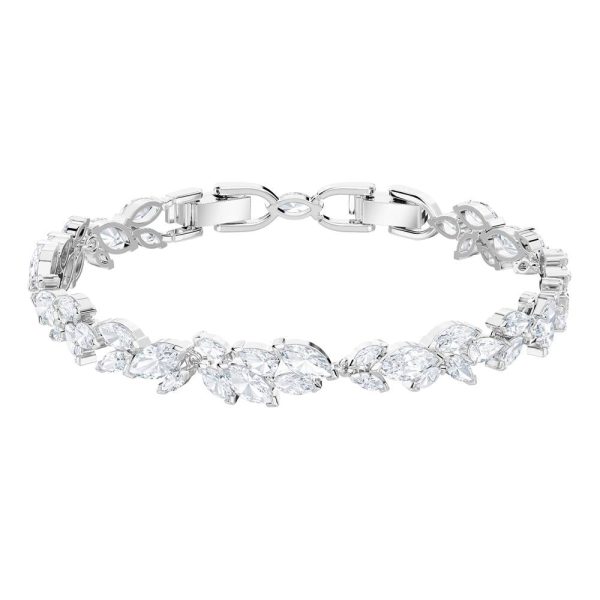 Swarovski Louison Bracelet White, Rhodium Plated Supply