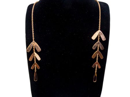 Armani Ladies Open Style Necklace & 2Pcs Leaf Design With Stones Online now