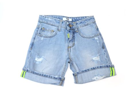 MSGM Denim Blue Short on Sale