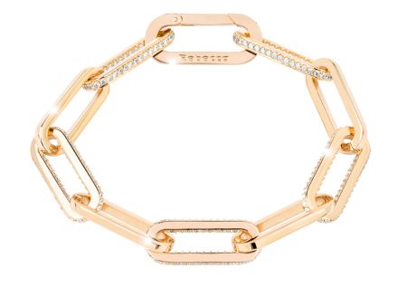 Rebecca, Stockholm Crystals Bracelet - Gold , Large Cheap