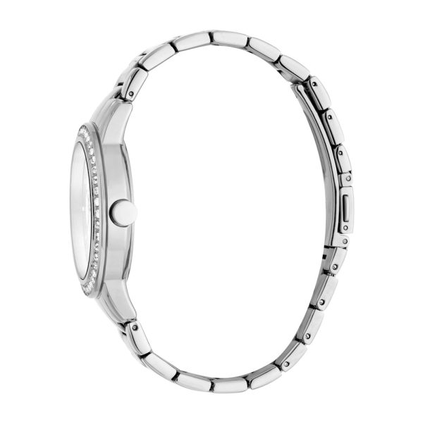 Esprit Ladies Watch Ss Case & Bracelet Â With Stone Silver Color Â Dial Online Sale